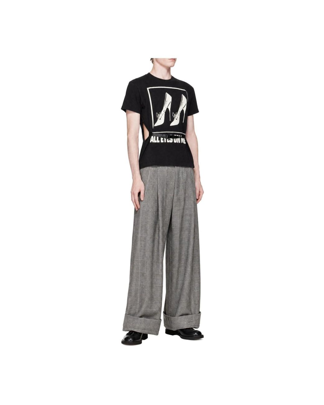 VAQUERA Black All Eyes On Me Belted T-Shirt