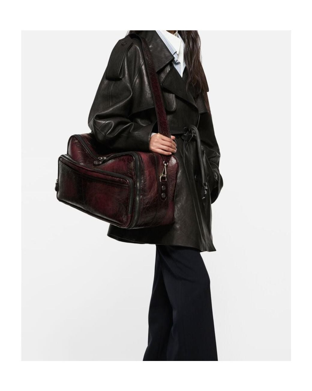 Acne Brown Camero Duffle Bag