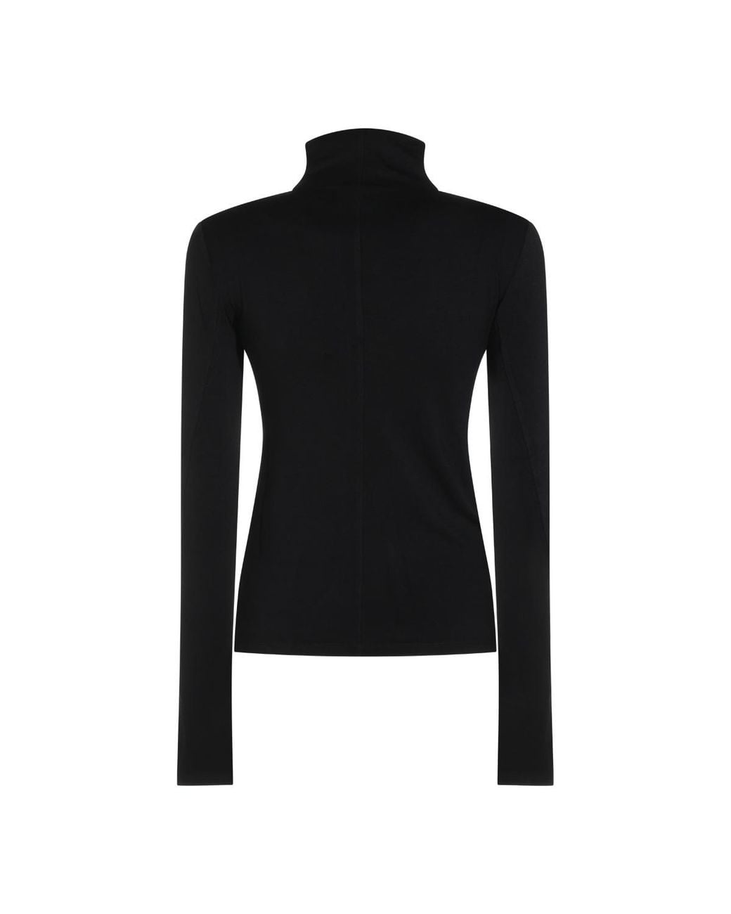 Thom Krom Black Fitted Turtleneck Top for men