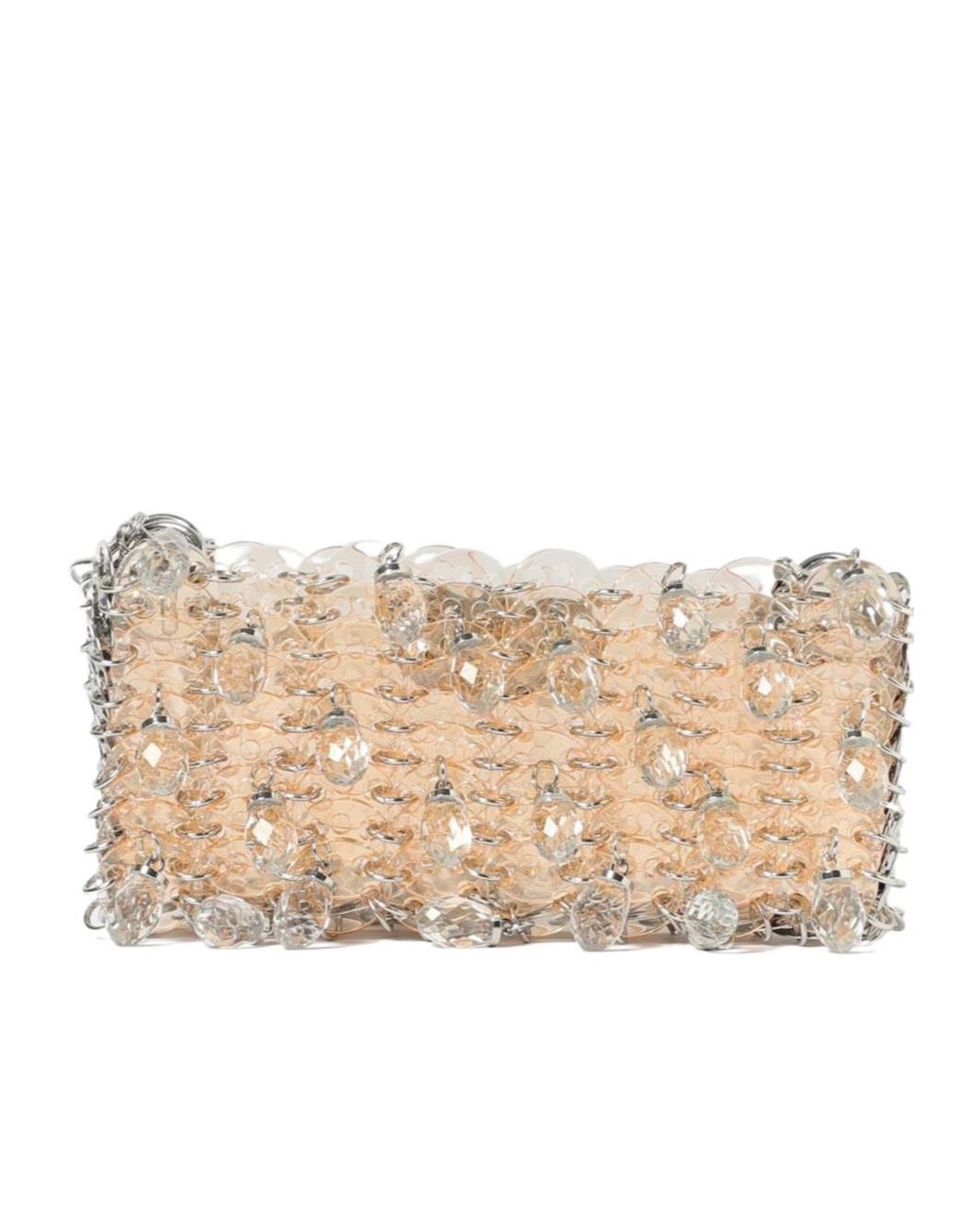 Rabanne White Rabanne 1969 Nano Crystal Resin Shoulder Bag