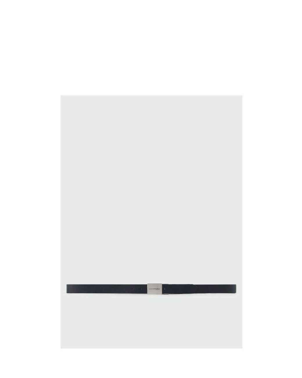 Emporio Armani White Logo Double-Sided Belt for men