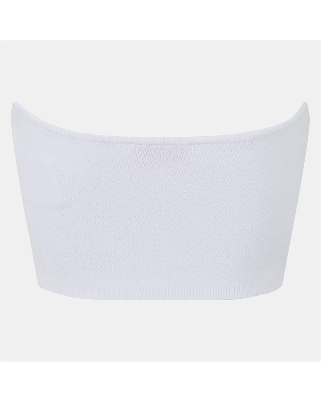 DIESEL White Short Strapless Top