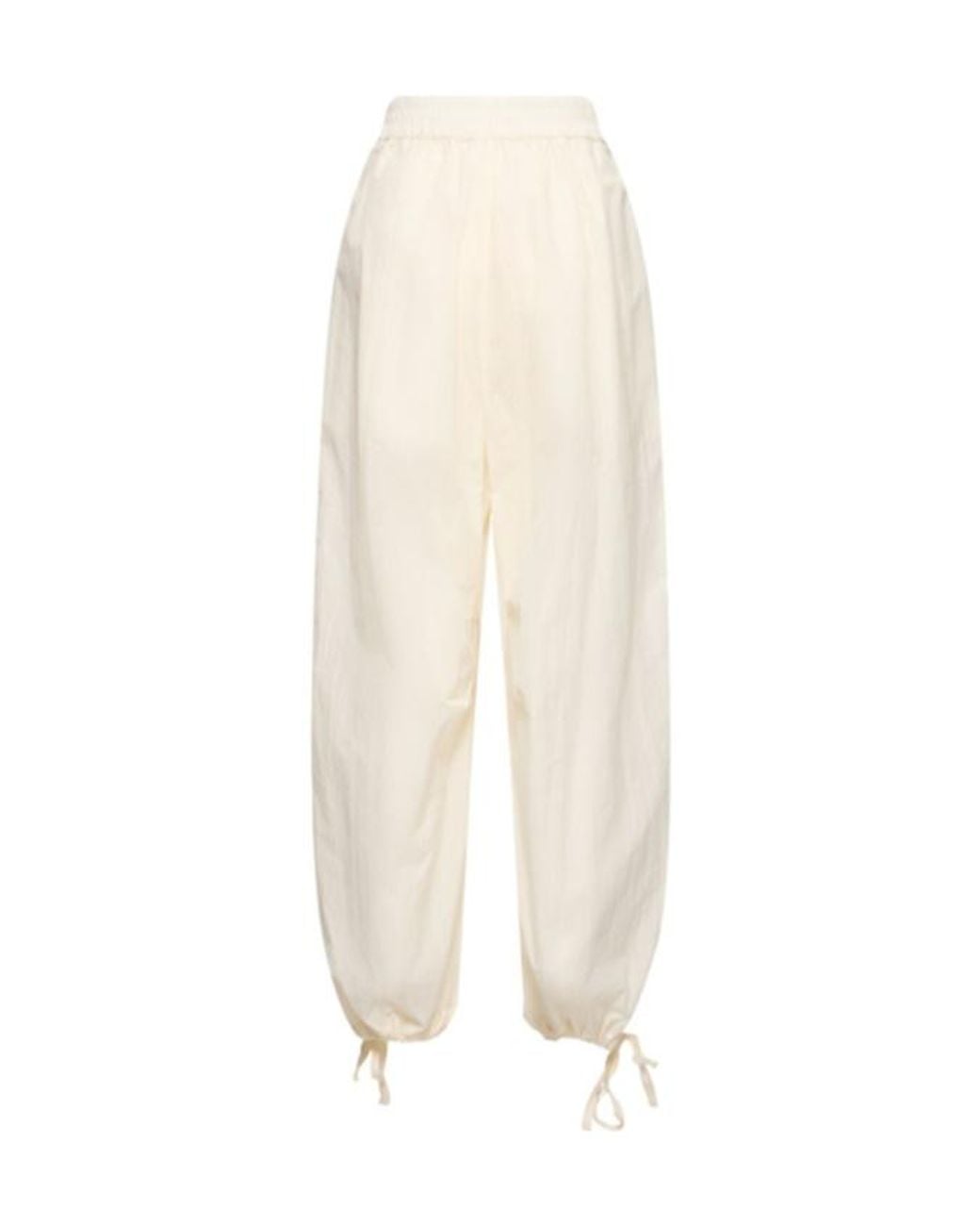 Philosophy Di Lorenzo Serafini White Elastic Waist Casual Pants