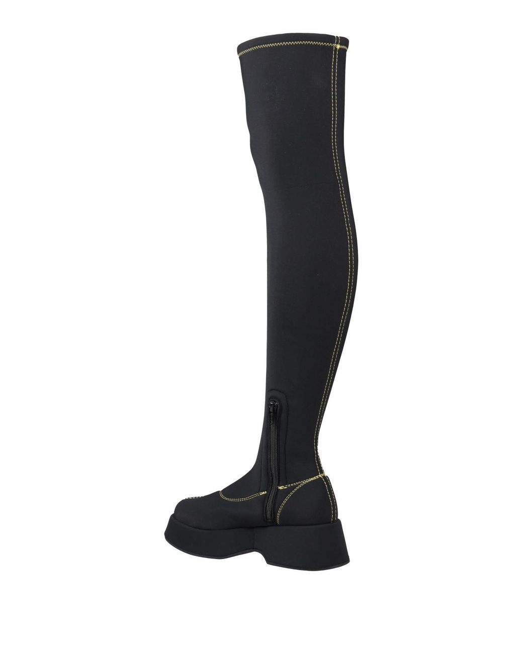 Ganni Black Suede High Boots
