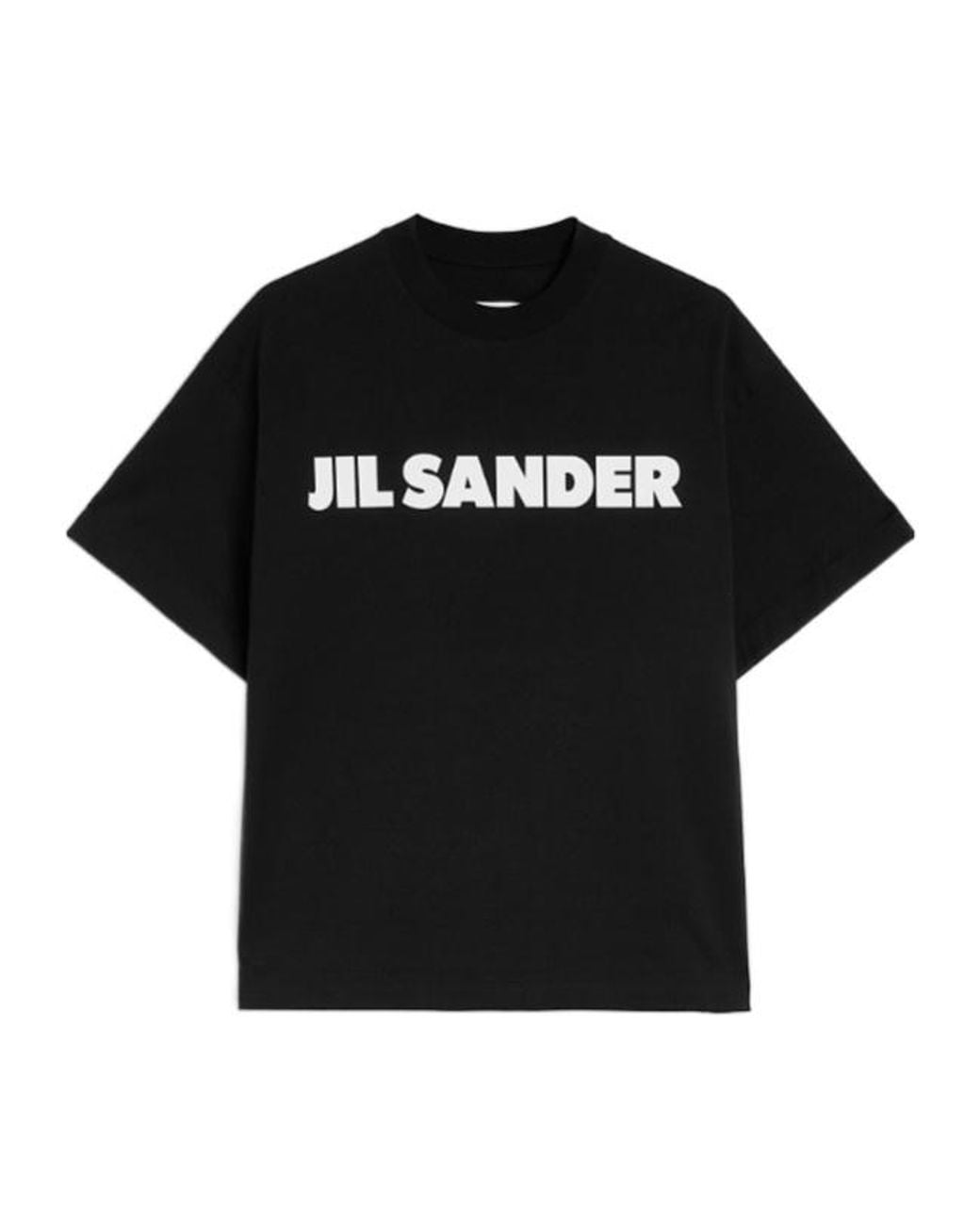 Jil Sander Black Logo Printed T-Shirt