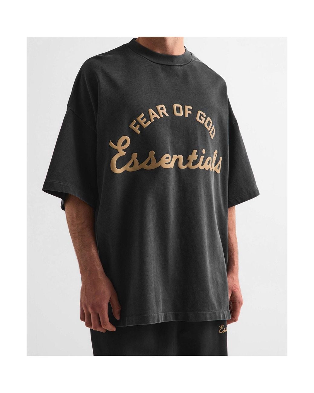 Fear Of God Black Logo Loose T-Shirt for men