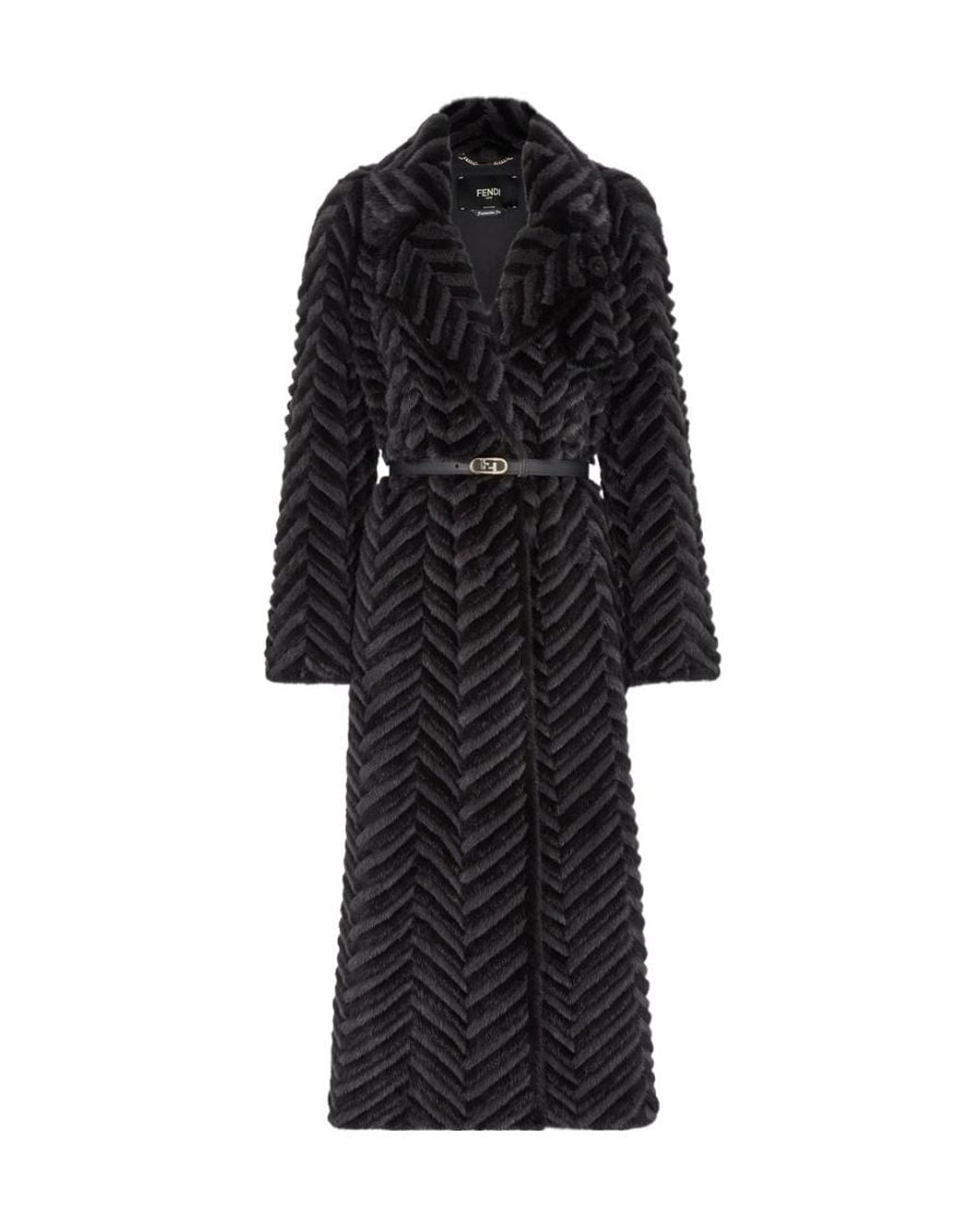 Fendi Black Mink Coat