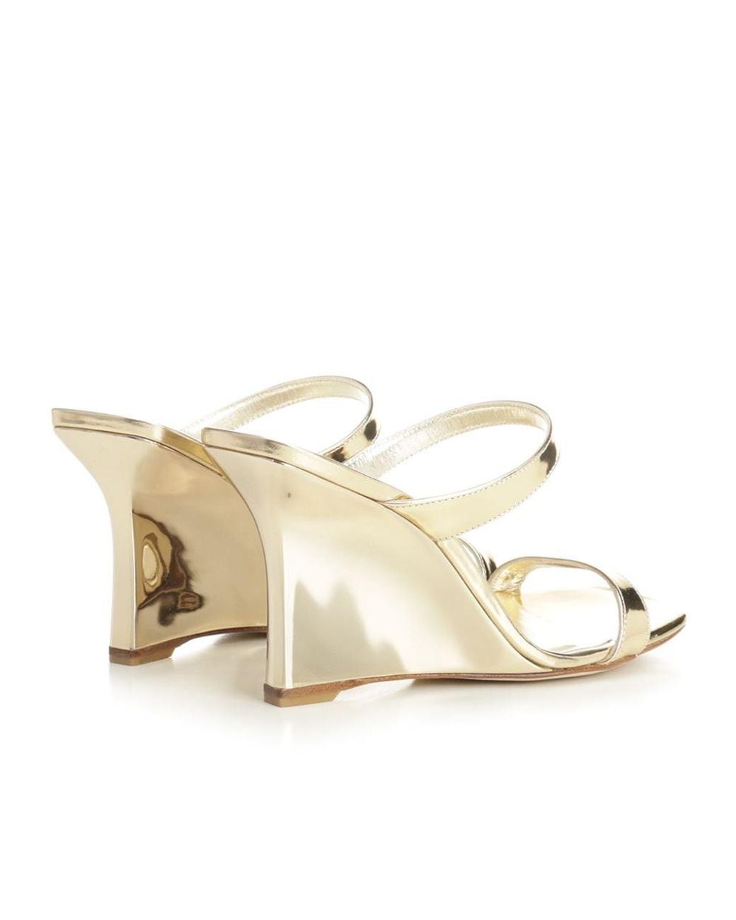 Stuart Weitzman White Wedge Sandals