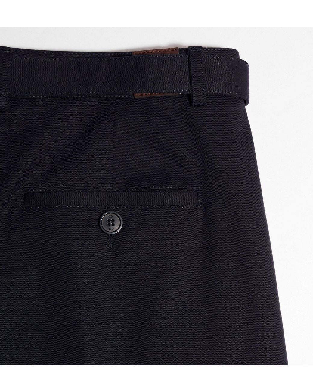 Dior Blue Belted Flared Pants