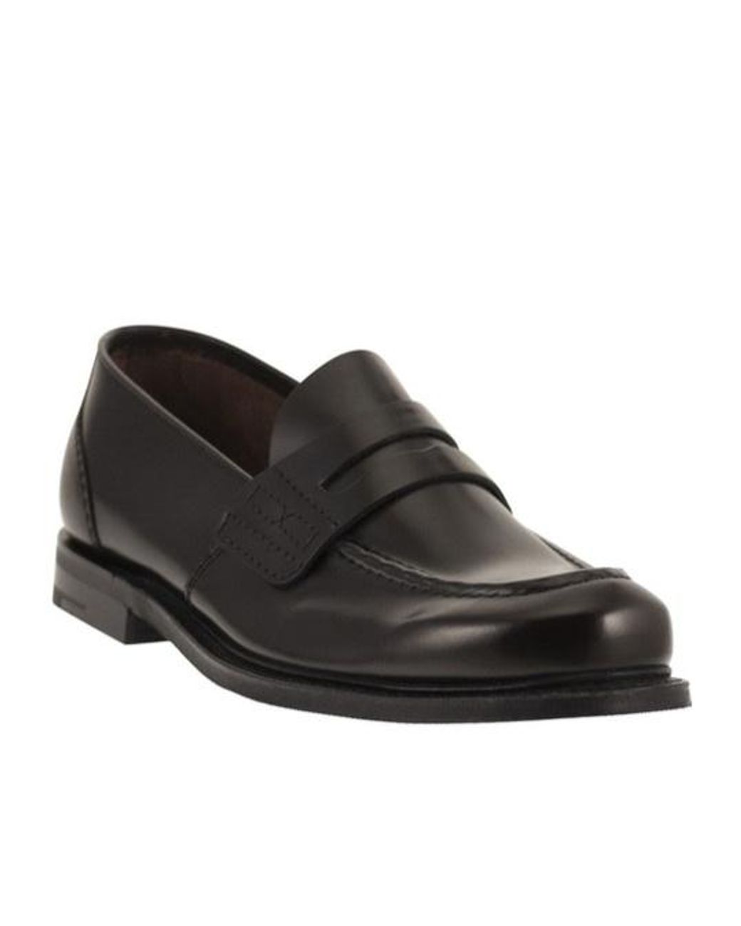 Church's Black Leather Loafer With Classic Penny Strap for men