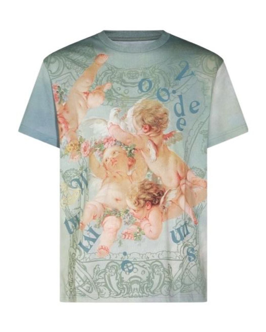 Vivienne Westwood Green Graphic Printed Crewneck T-Shirt for men