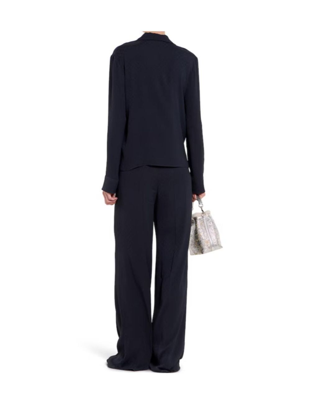 Gucci Blue Jacquard Trousers