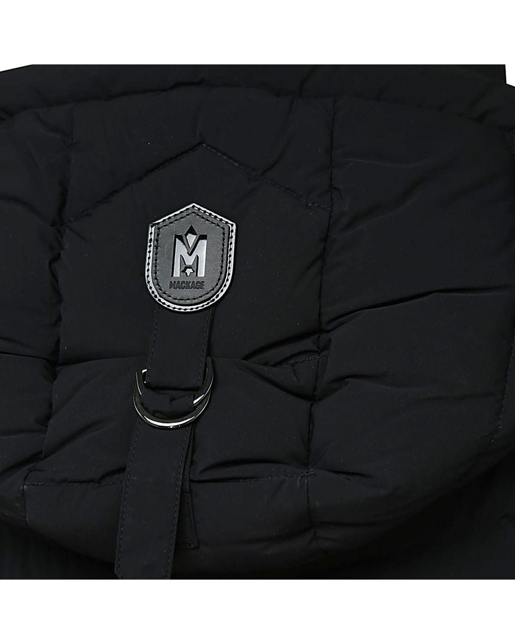 Mackage Black Farren Quilted Hooded Coat