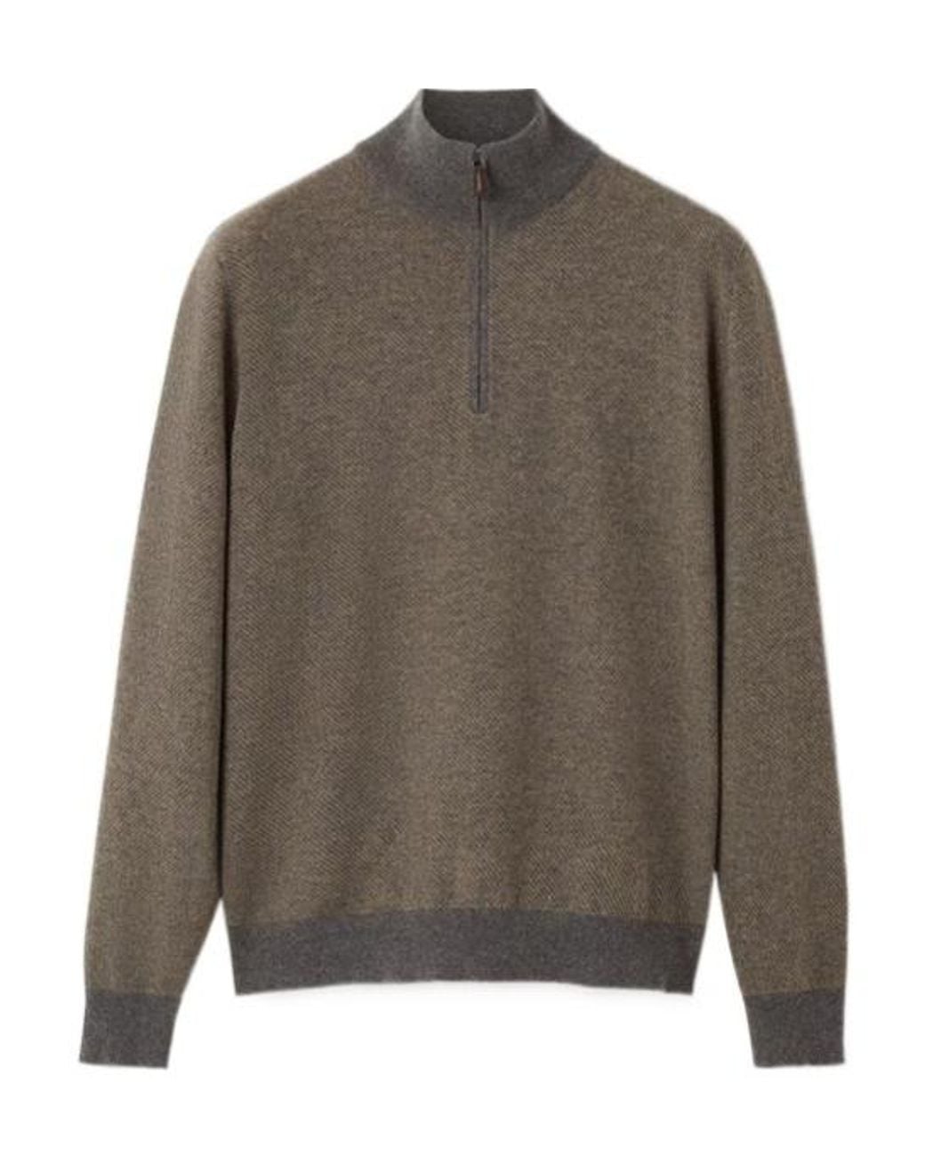Loro Piana Gray Roadster Sweater for men