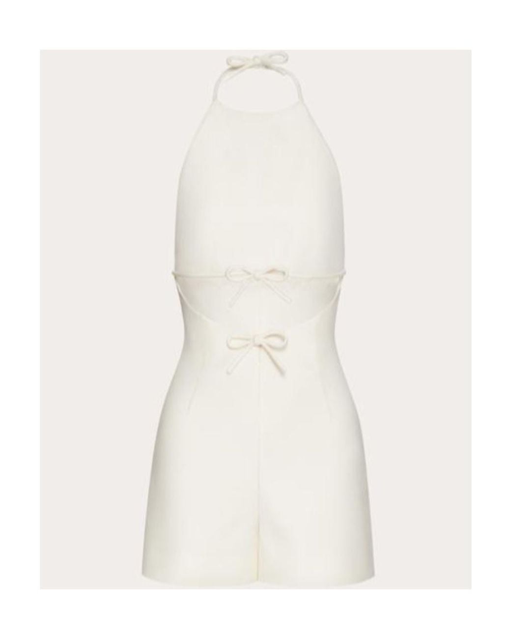 Valentino White Halter-Neck Playsuit
