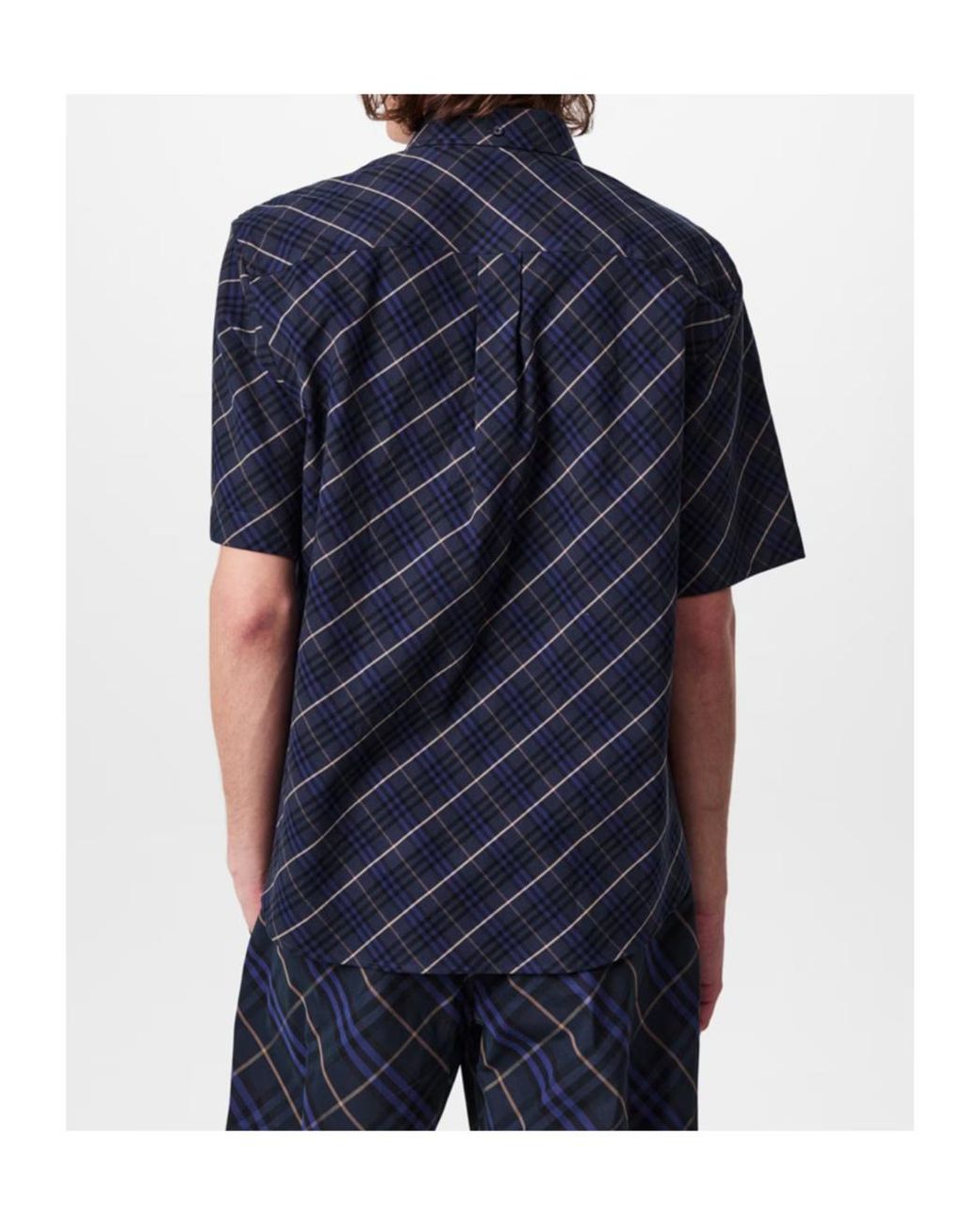 Burberry Blue Logo Shirt for men