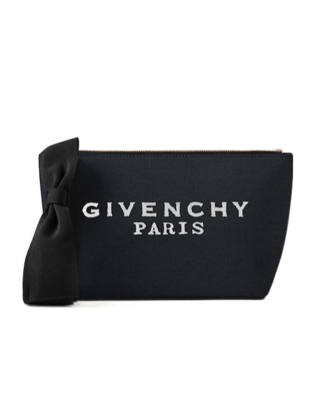Givenchy Logo Printed Denim Pouch in Black | Lyst