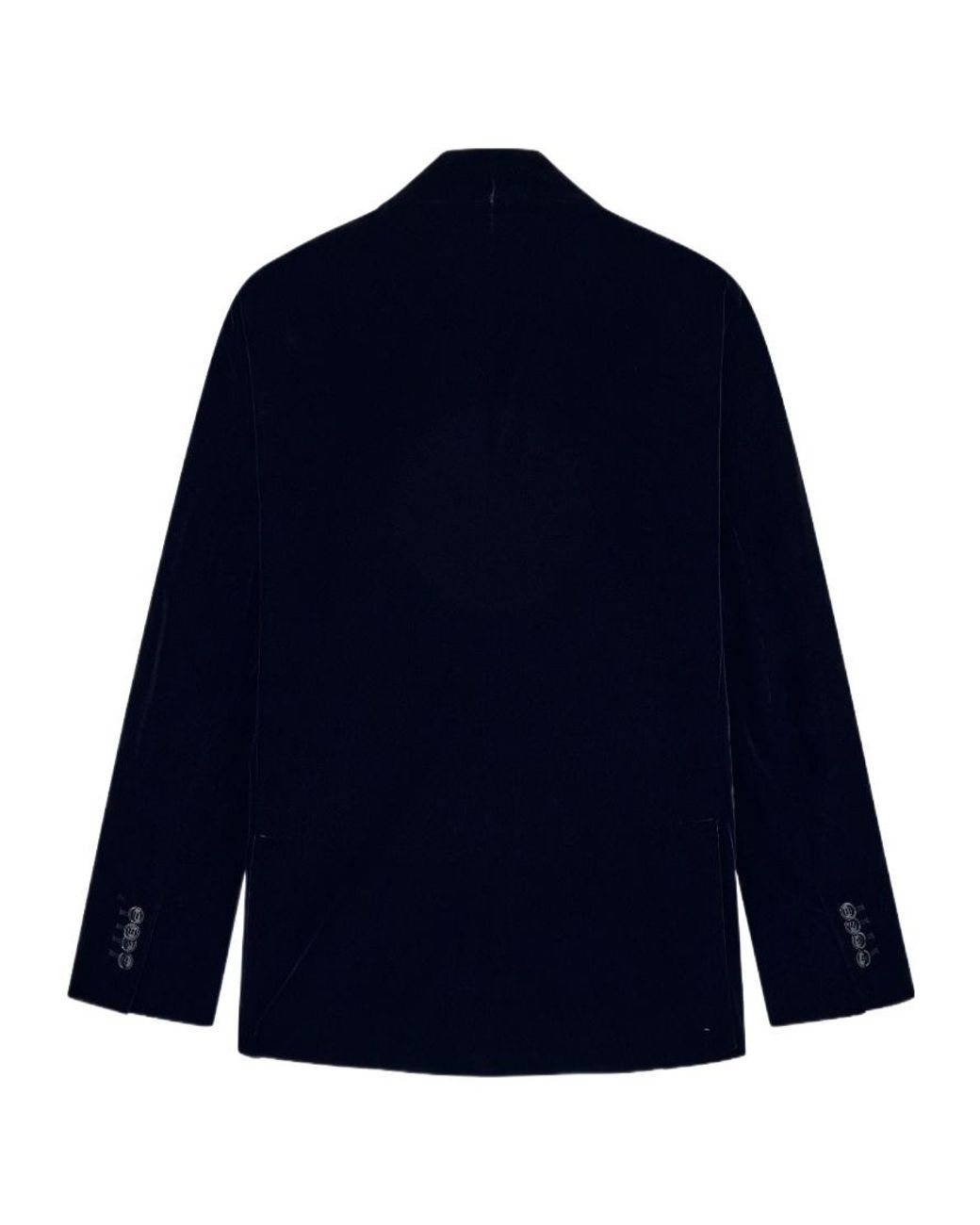 Giorgio Armani Blue One Shot Velvet Blazer for men