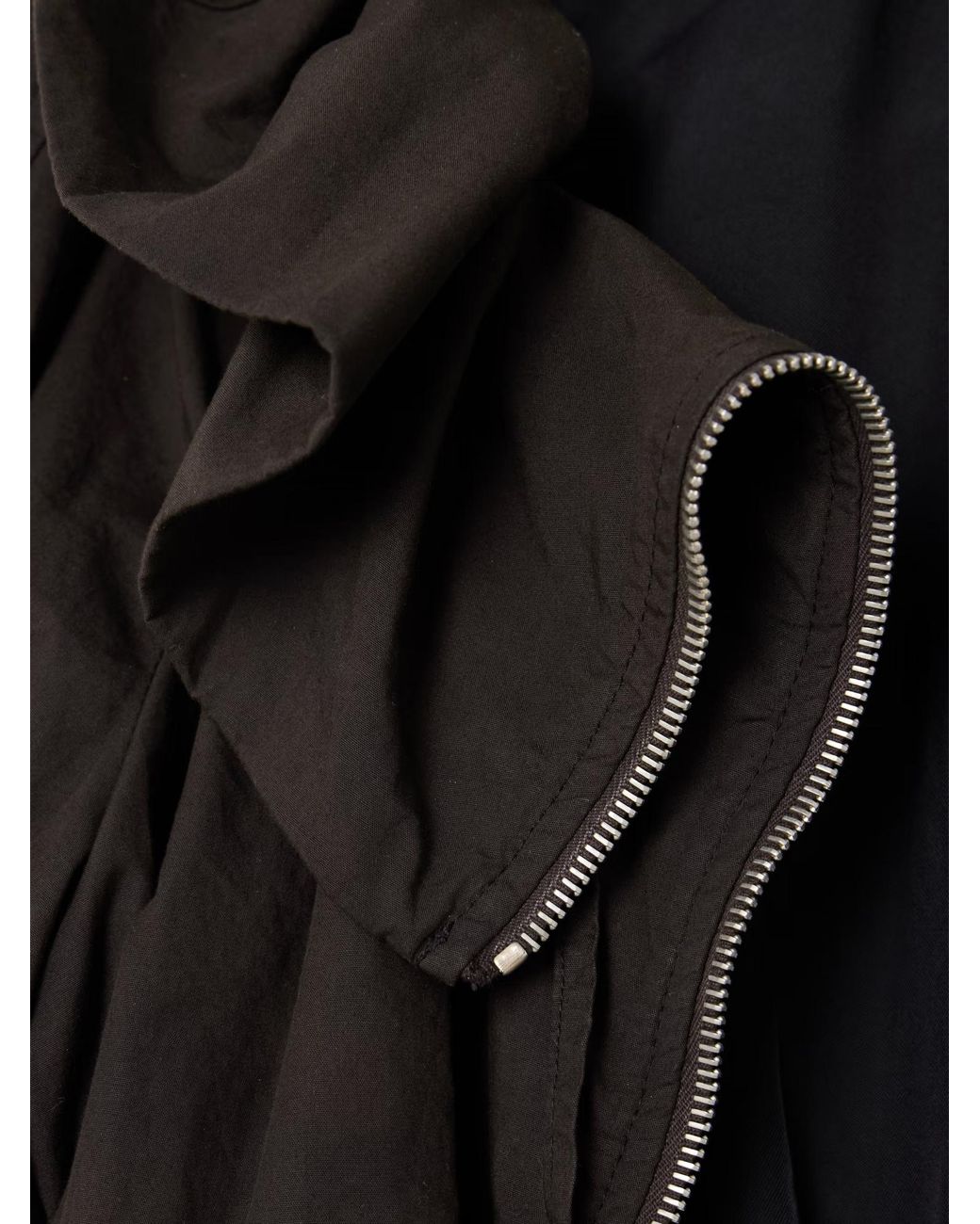 Dries Van Noten Black Ruffled Gathered Cotton-Blend Jacket