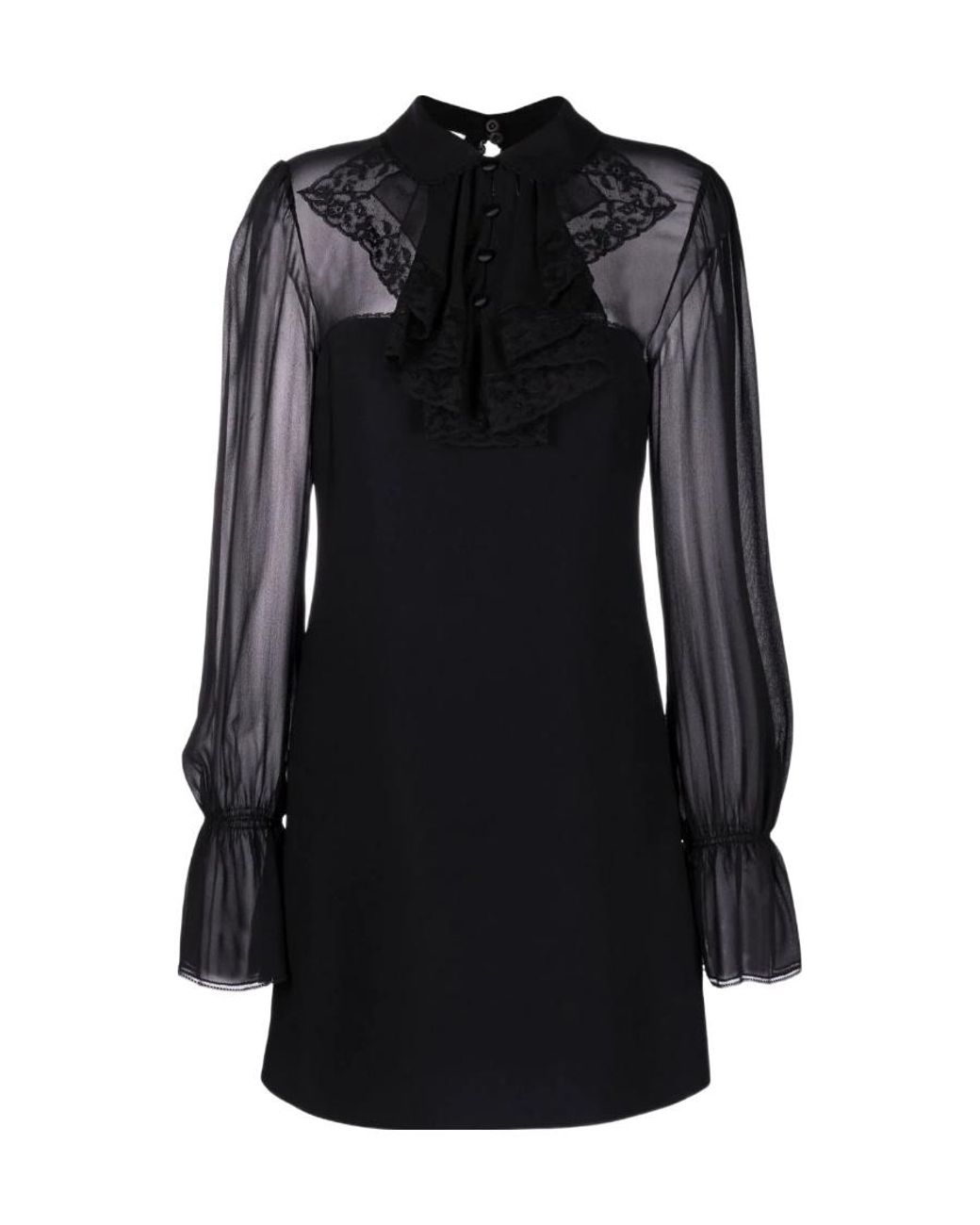 Miu Miu Black Cady Minidress