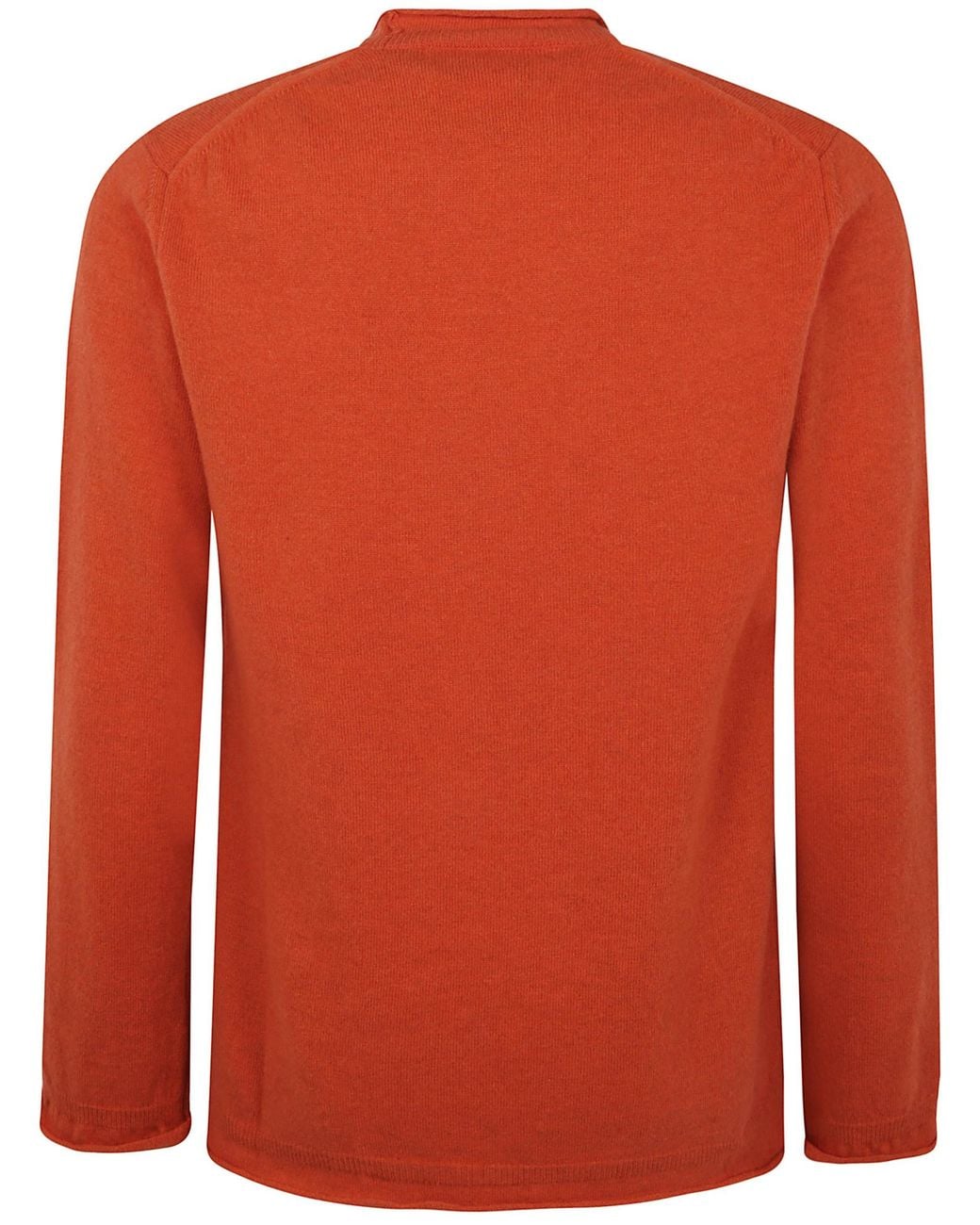 Comme des Garçons Red Round-Neck Wool Sweater for men