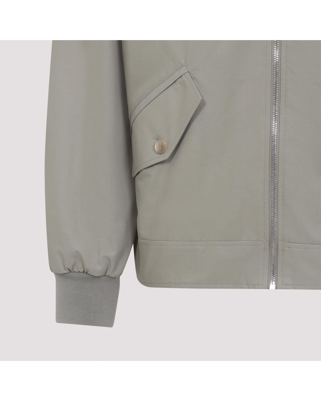 Givenchy Gray Collared Zip-Up Jacket for men