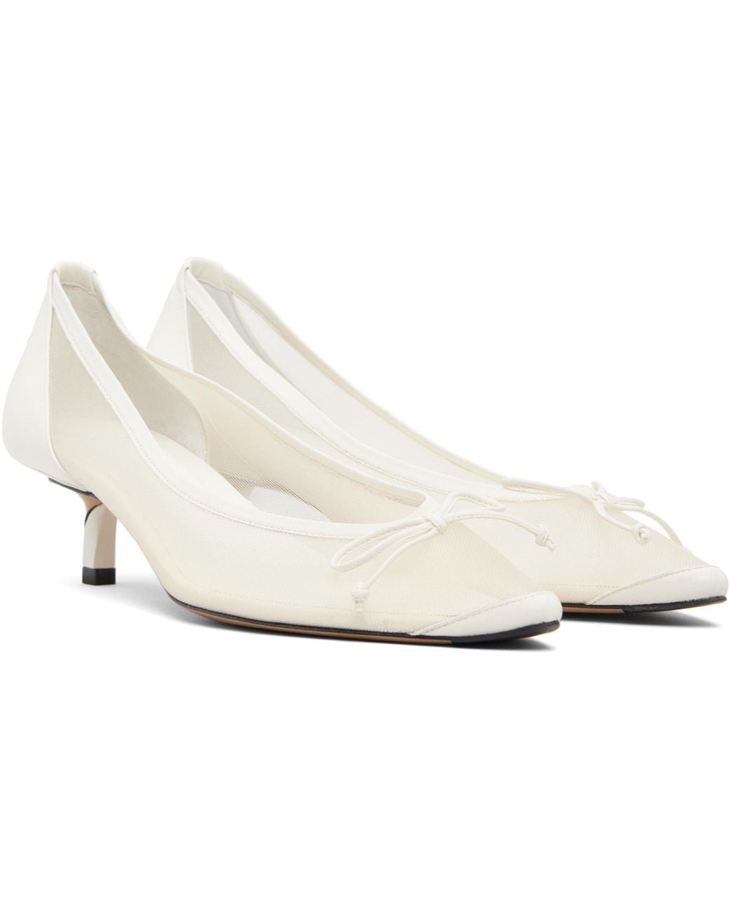 Jacquemus Natural Tourni Heeled Pumps