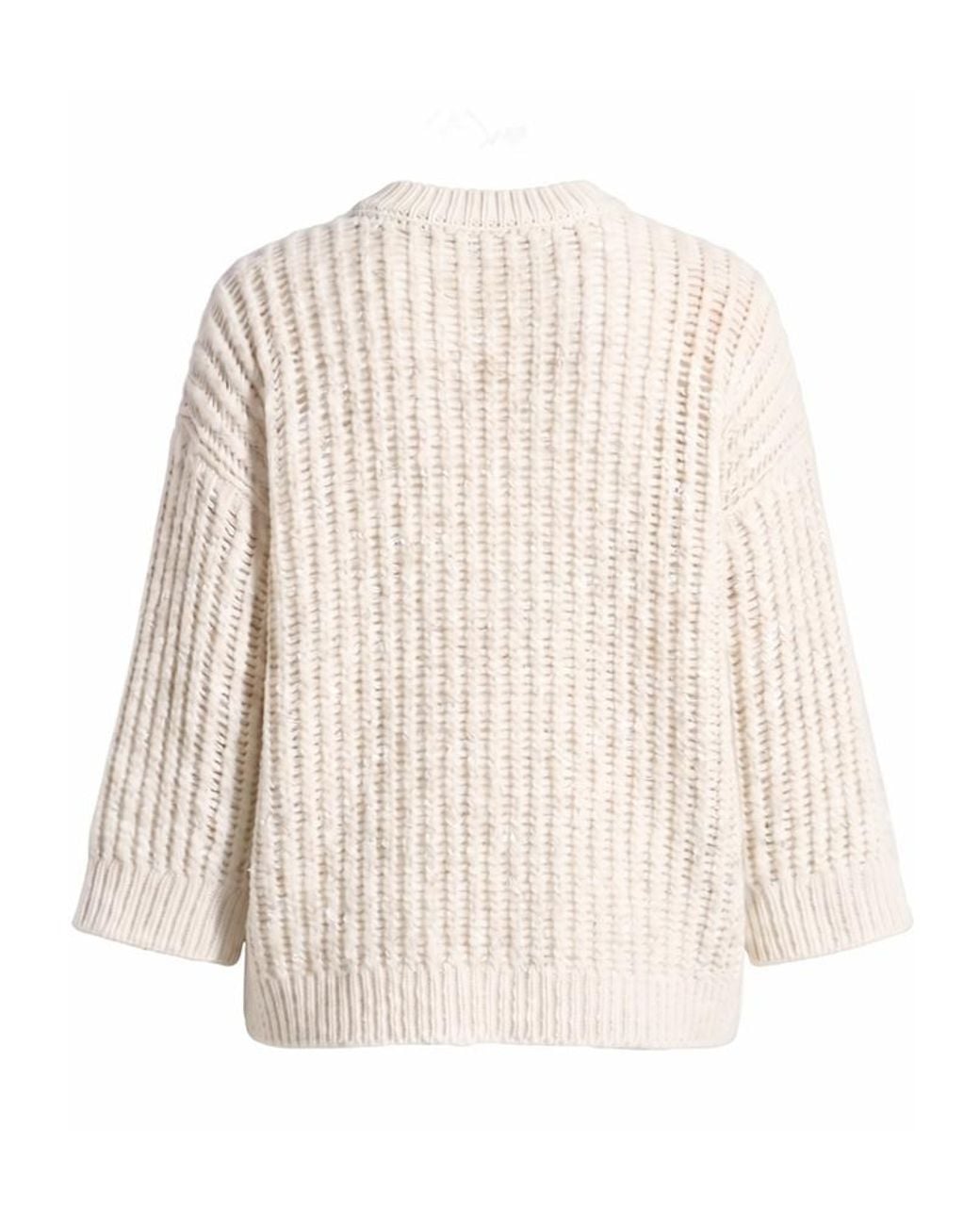 Peserico Natural Long-Sleeved Crewneck Jumper