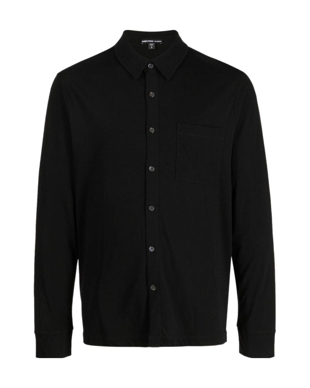 James Perse Black Long-Sleeved Shirt for men