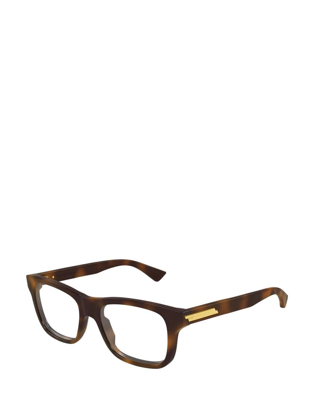 Bottega Veneta White Eyewear Rectangle Frame Glasses for men