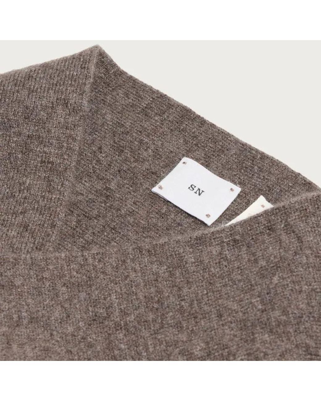 Studio Nicholson Brown Pointed-End Scarf