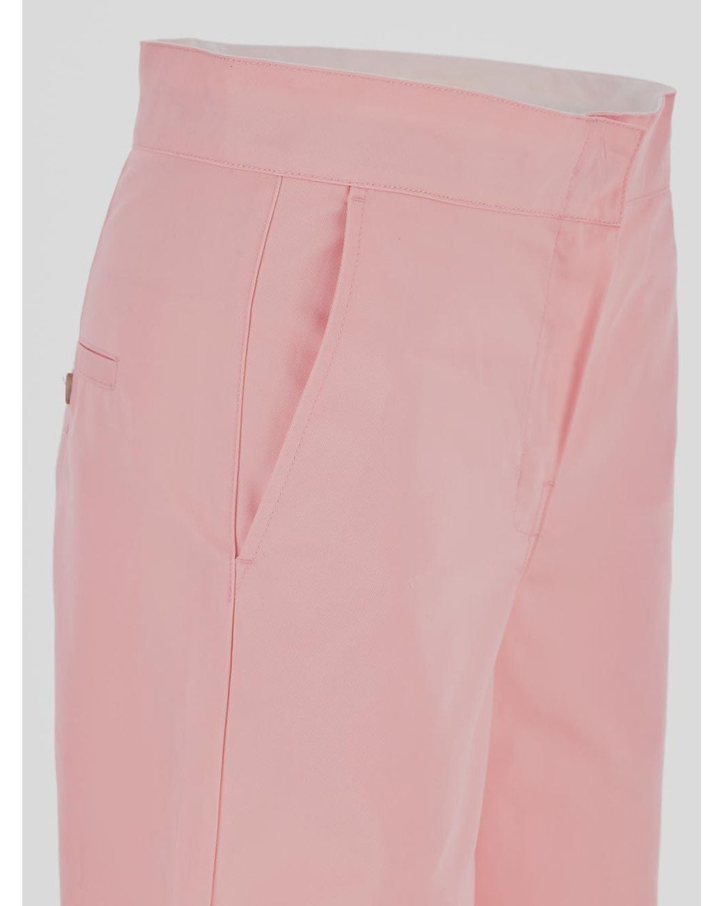 Palm Angels Pink Reverse Waistband Flared Trousers