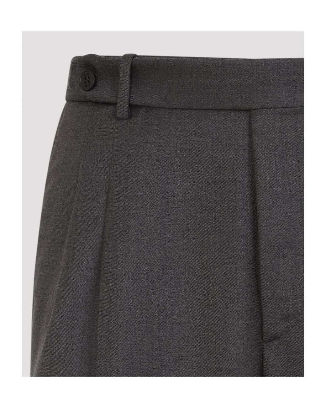 Brioni Gray Casual Pants With Belt Loops for men