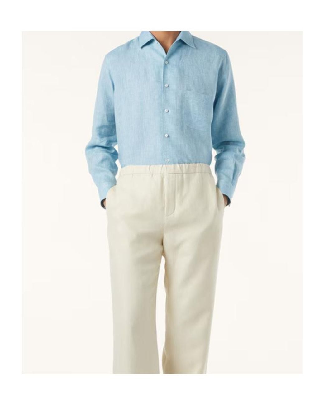 Loro Piana Blue Andre Shirt for men