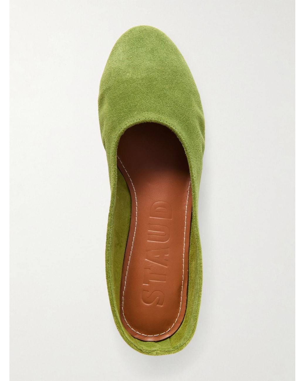 Staud Green Ballet Flats