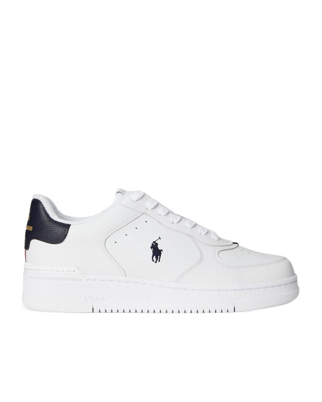 Polo Ralph Lauren White Minimalist Versatile Sneakers for men