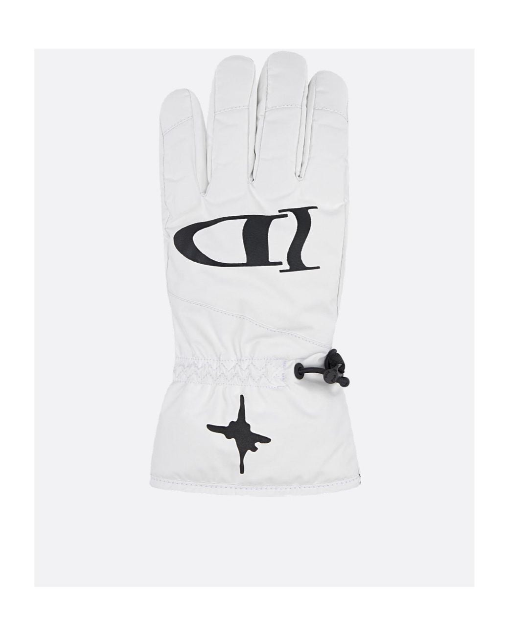 Dior White And Lewis Hamilton Ski Gloves for men