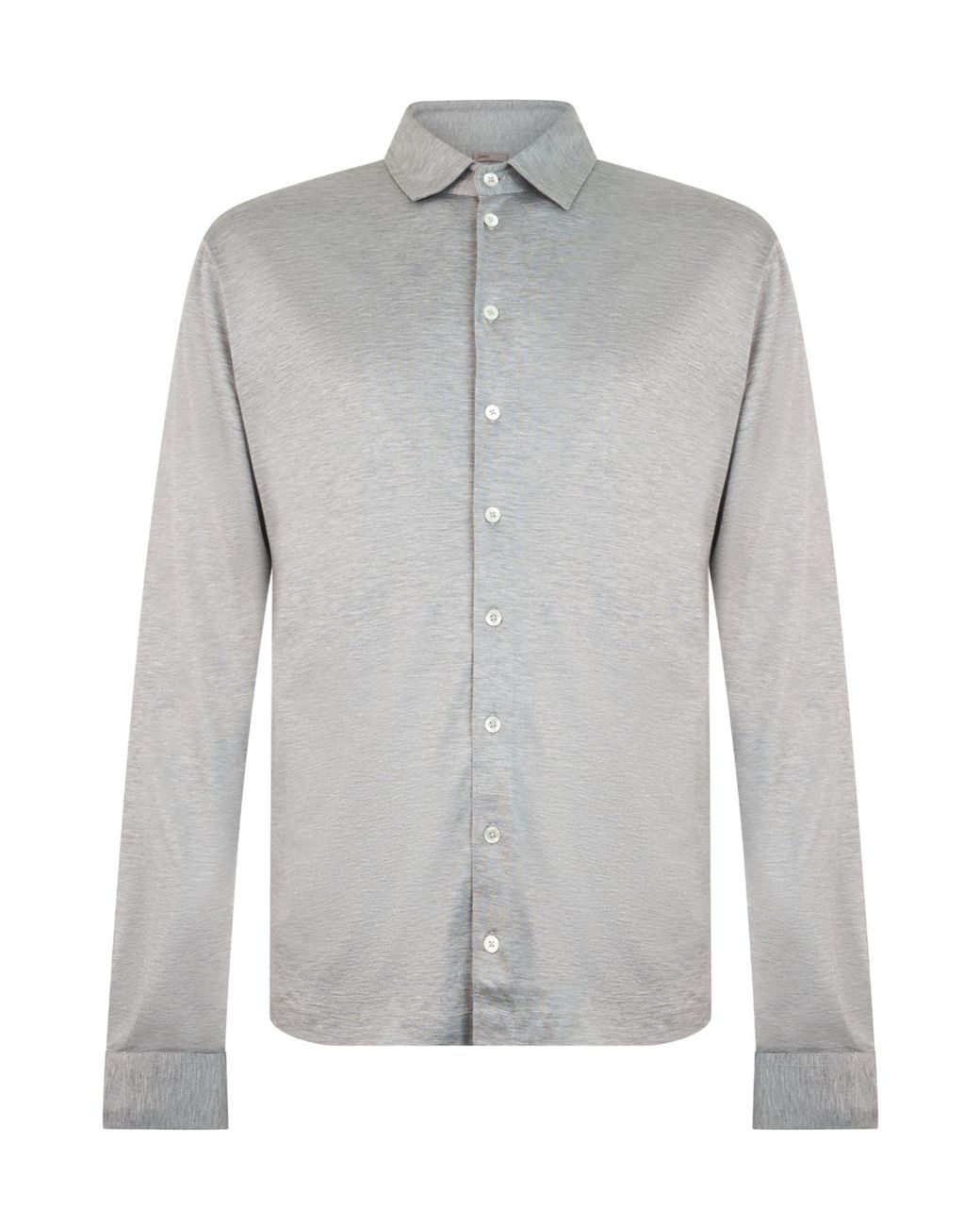 Herno Gray Long-Sleeve Classic Shirt for men