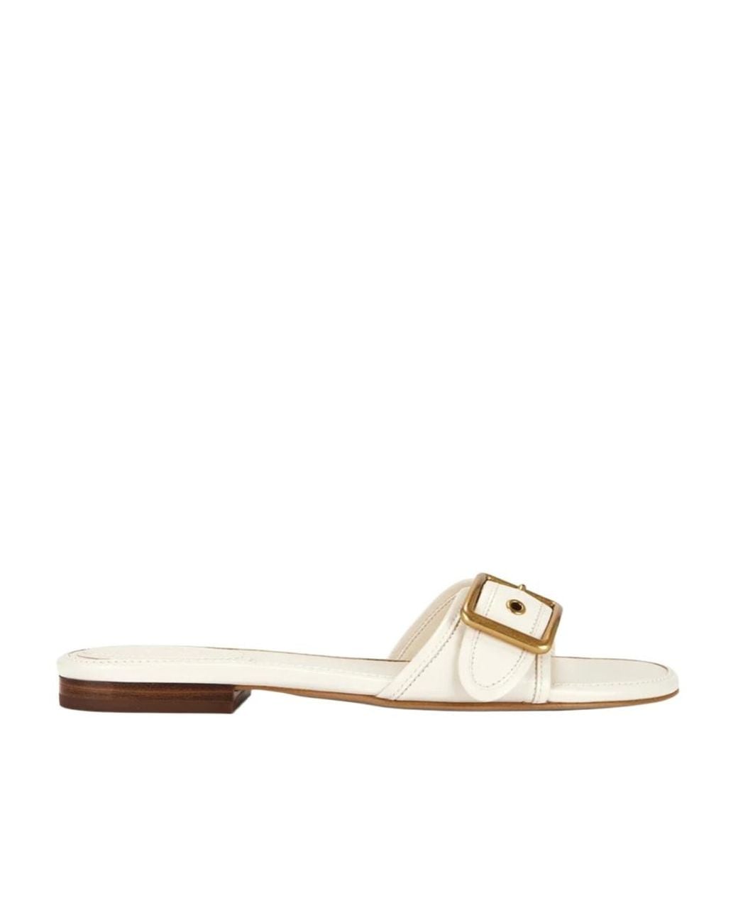 COACH Metallic Margot Flat Sandal