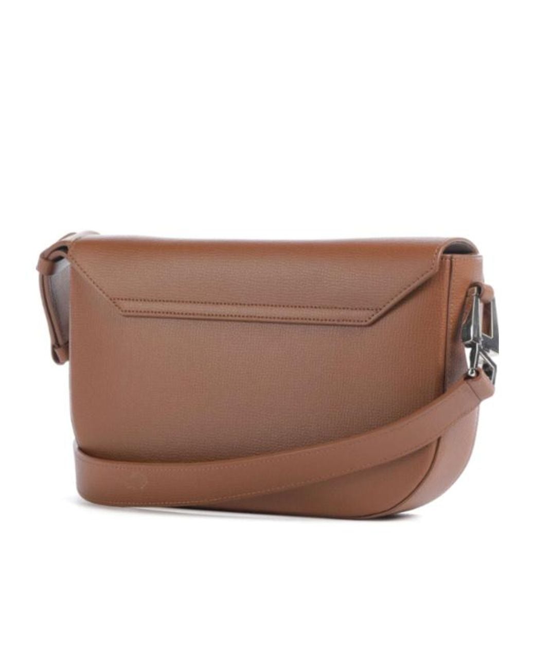Emporio Armani Brown 1981 Grainy Leather Shoulder Bag