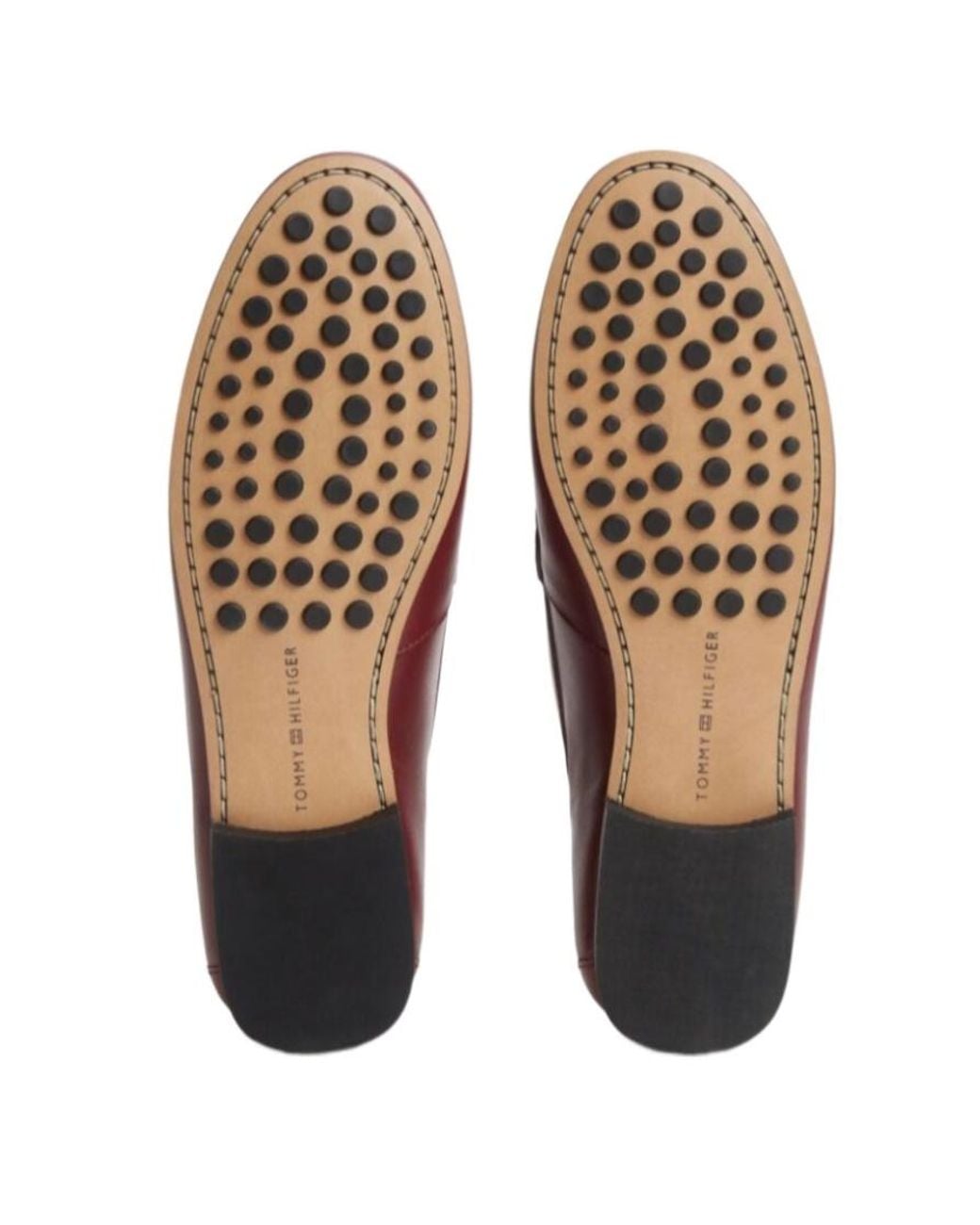 Tommy Hilfiger Red Penny Loafer Flat Shoes