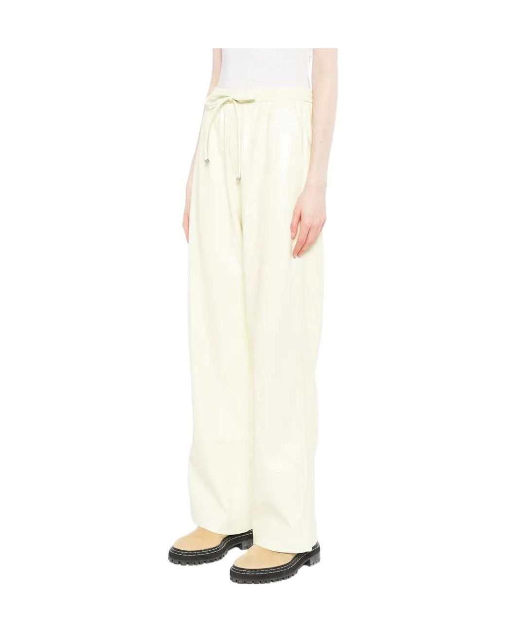 Nanushka White Calie Trousers