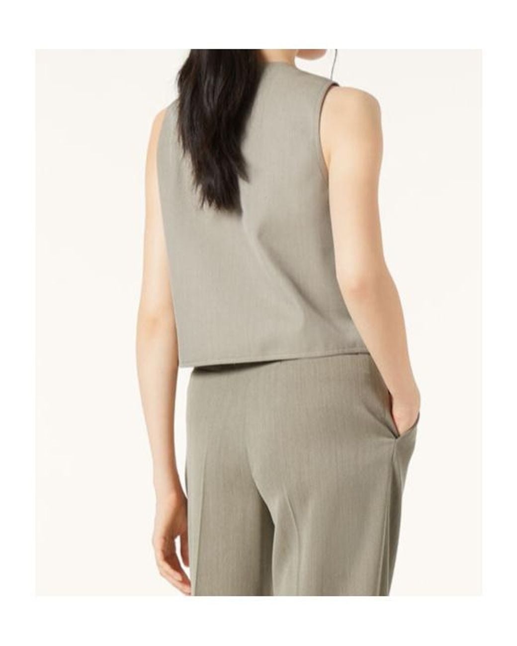 Loro Piana Gray Cristy Top