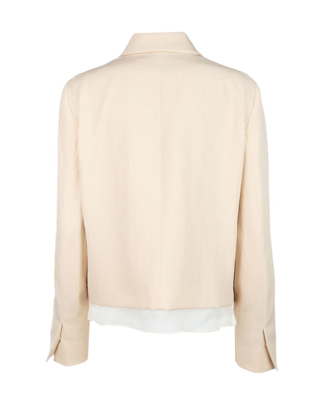 Fabiana Filippi Natural Long-Sleeved Casual Jacket