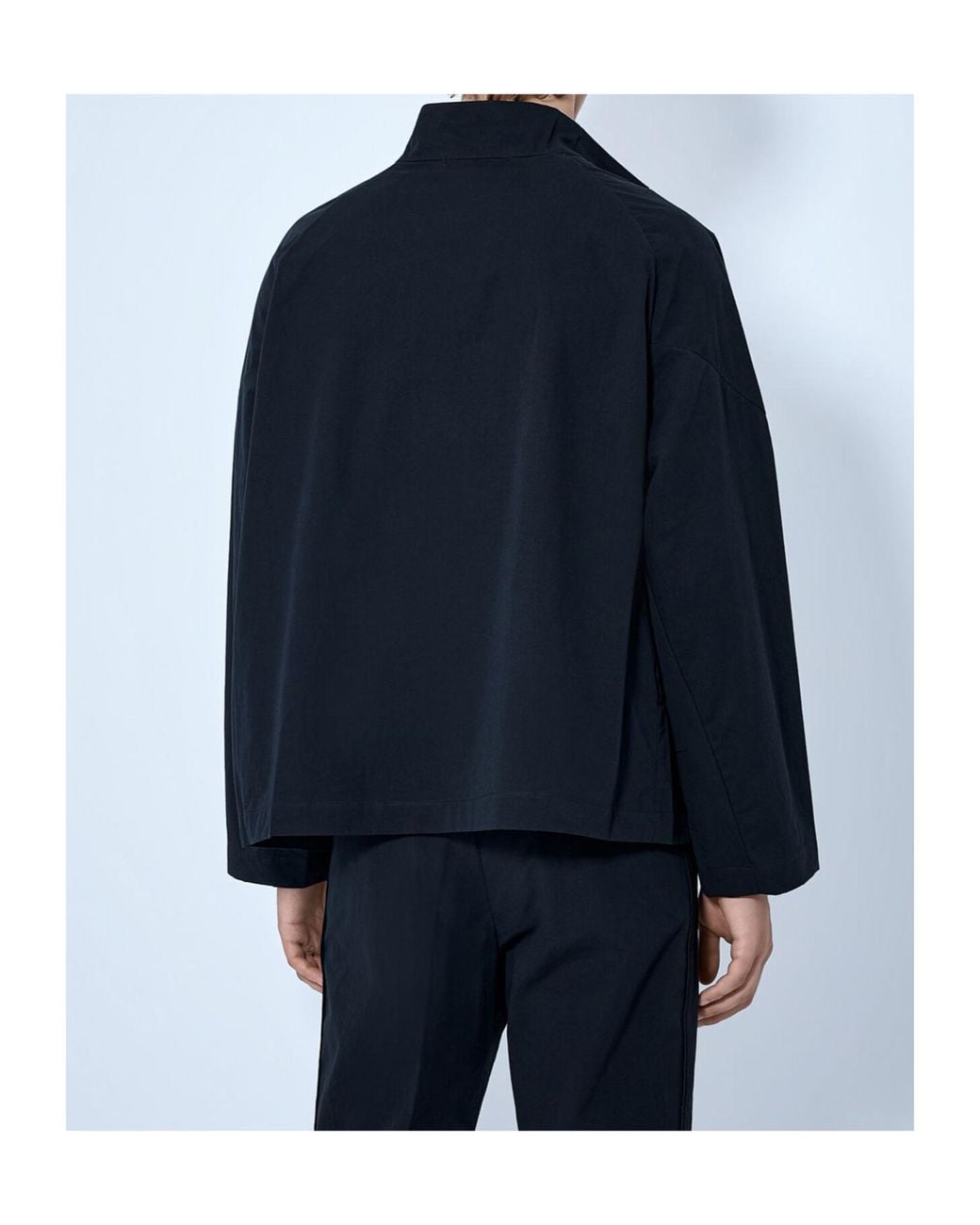 Kiko Kostadinov Blue Long-Sleeved High-Neck Jacket for men