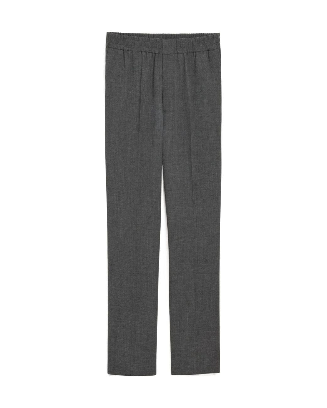 AMI Gray Ami Elasticated Waistband Straight Leg Trousers for men
