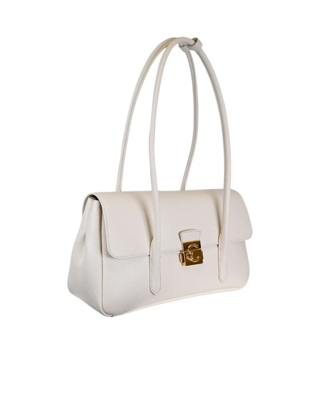 Coccinelle White Flap Shoulder Bag