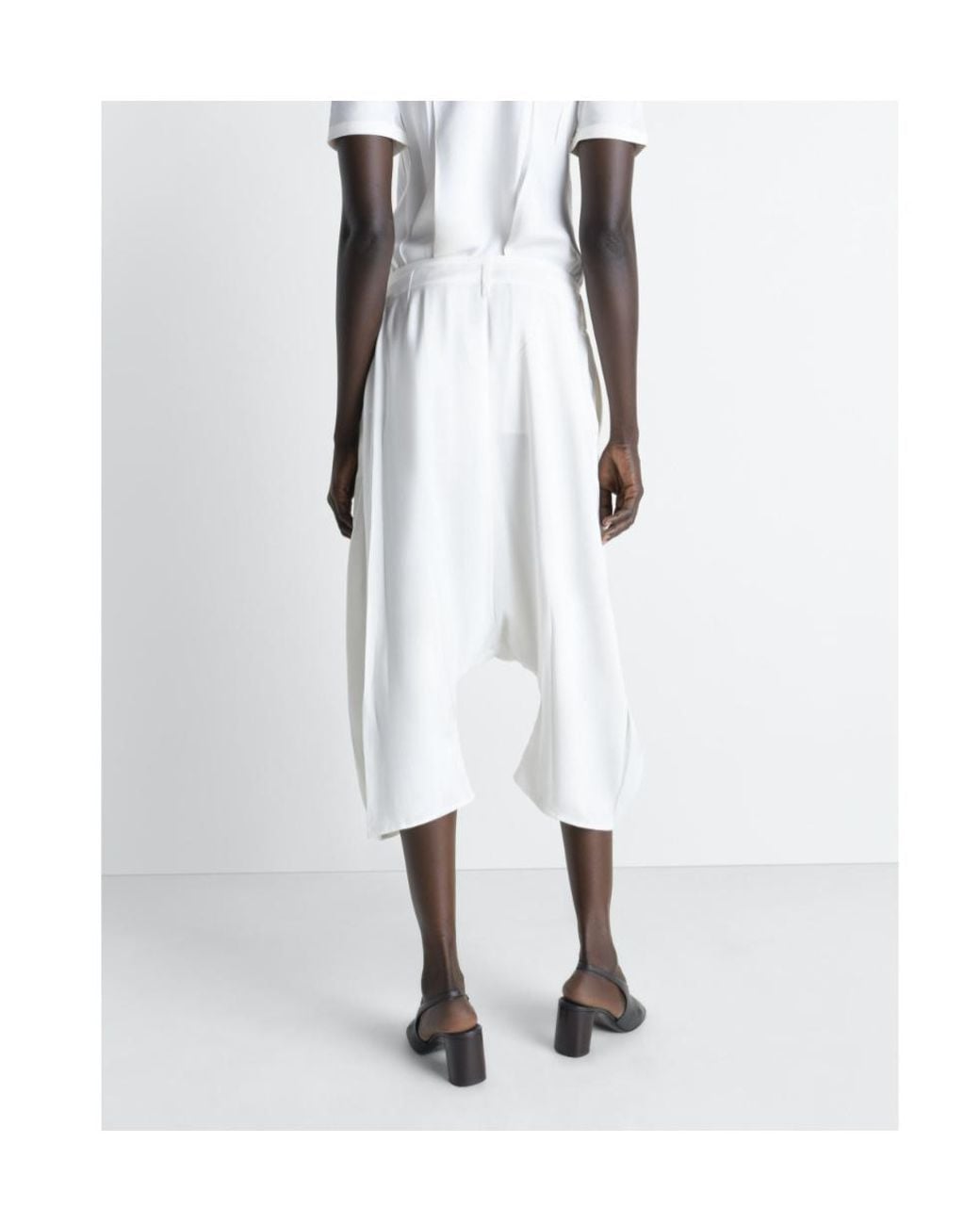 Lemaire White Pleated Bermuda Shorts
