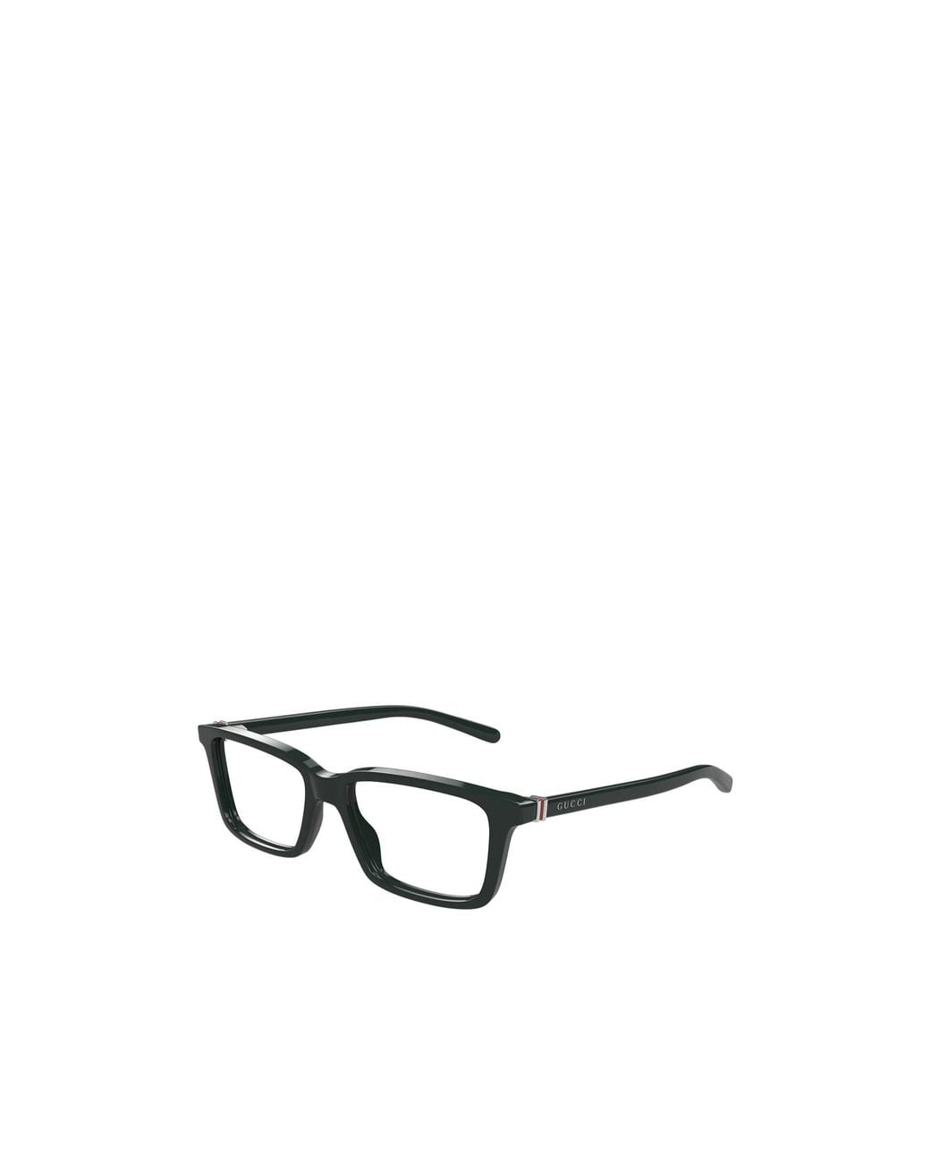 Gucci White Eyewear Rectangular Frame Glasses for men