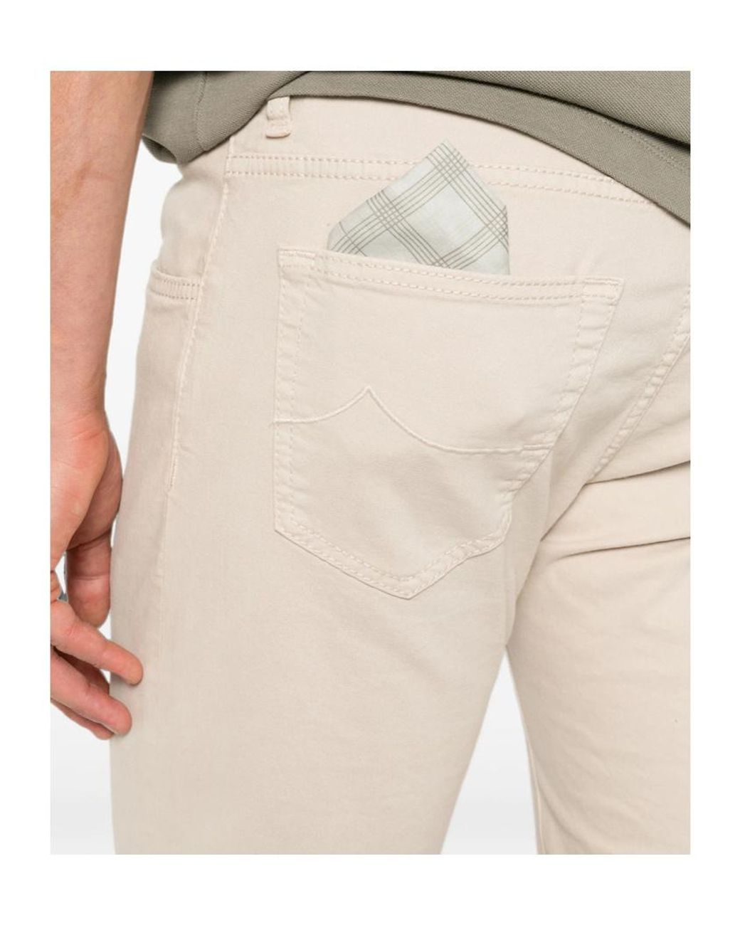 Jacob Cohen Natural Straight Leg Jeans for men